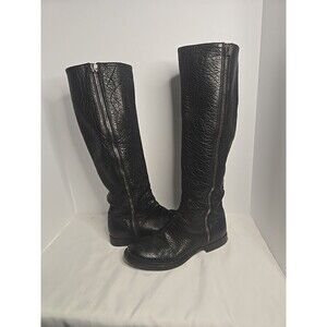 Miu Miu Women's Black Leather Boots Size 40 Us 9